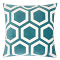 Sadie Applique Velvet 20 Square Decorative Throw Pillow