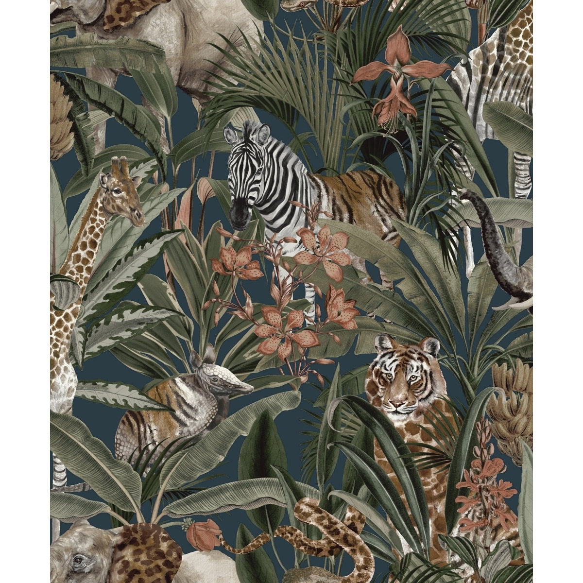 Safari Fusion Non Pasted Wallpaper 396In. X 21In. Covers 56 Square Feet