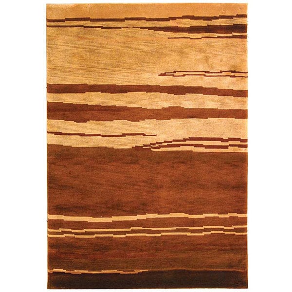 Safavieh Hand Knotted Zeno Contemporary Wool Rug 4 X 6