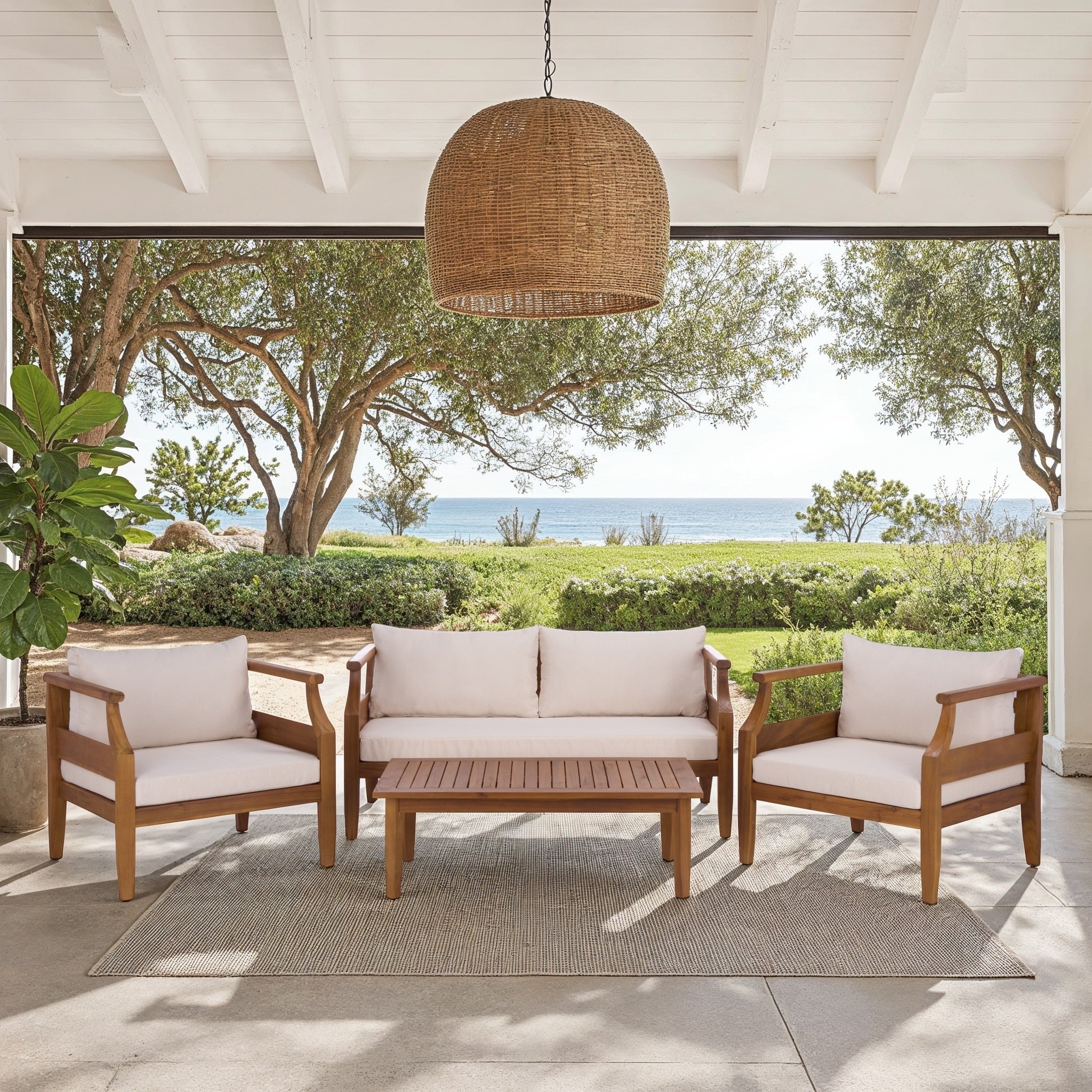 Safavieh Outdoor Living Alta 4 Piece Set 56 W X 29 D X 26 H