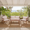 Safavieh Outdoor Living Cardori 4 Piece Set 54 W X 27 D X 29 H