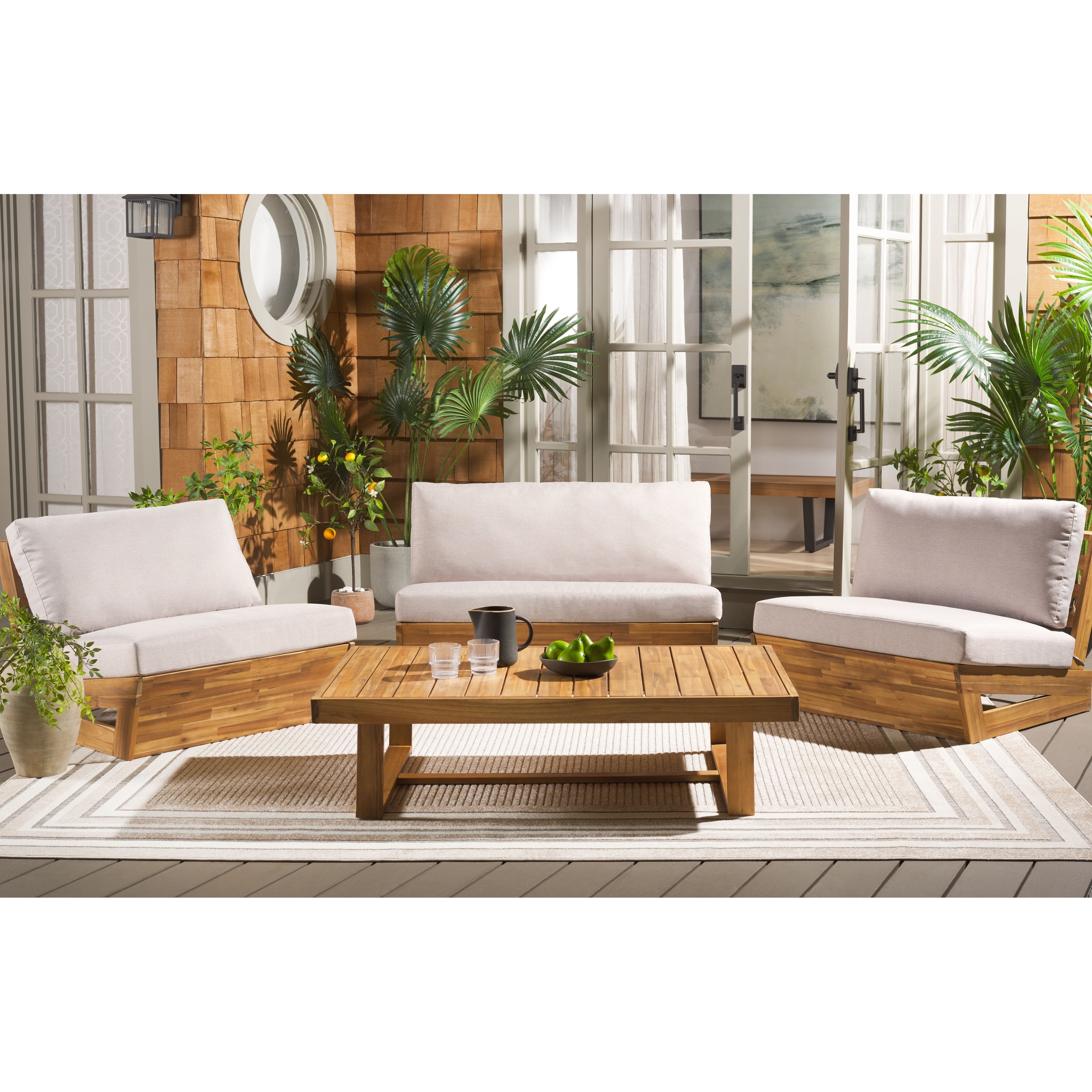 Safavieh Outdoor Living Dune 4 Piece Set 45 W X 34 D X 24 H