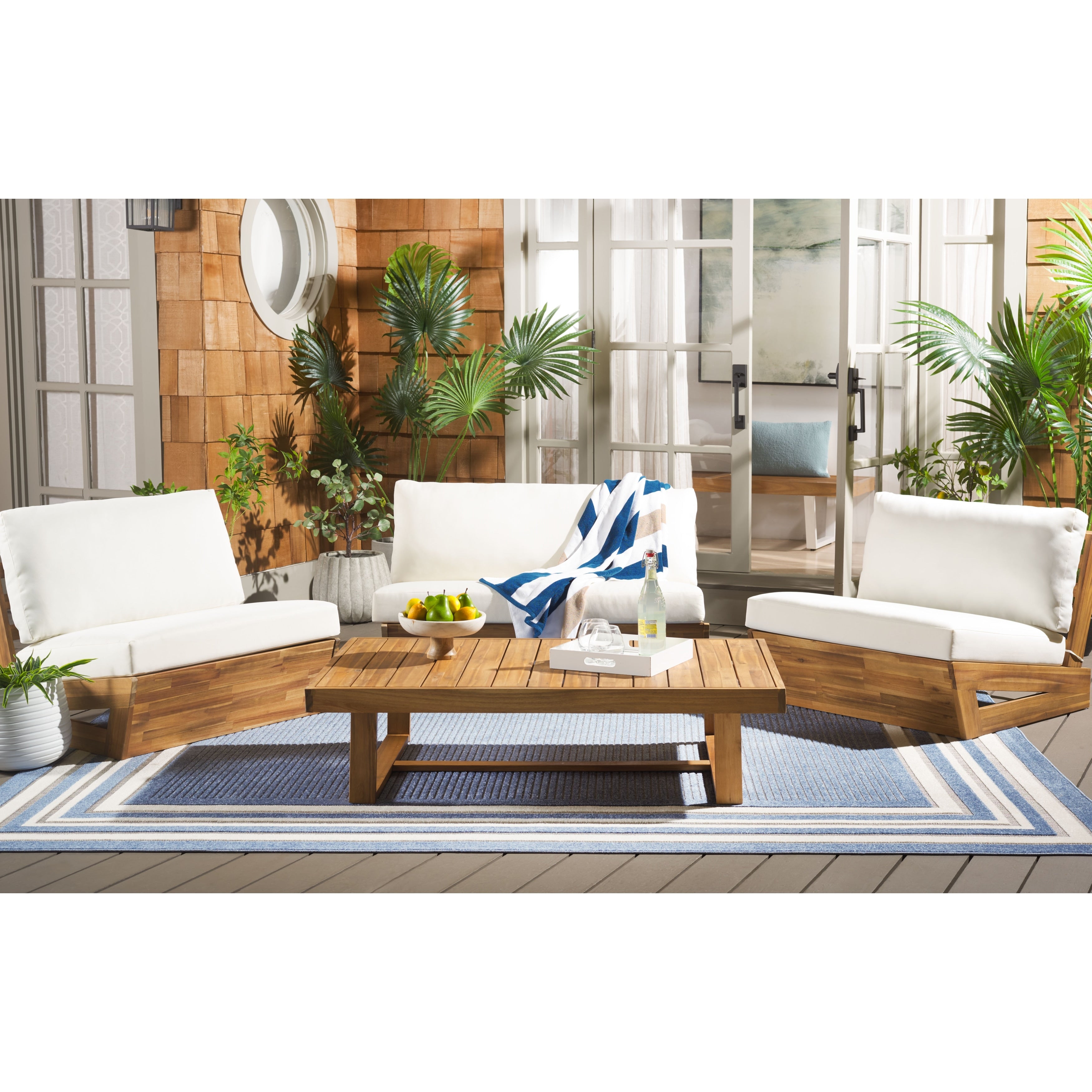 Safavieh Outdoor Living Dune 4 Piece Set 45 W X 34 D X 24 H