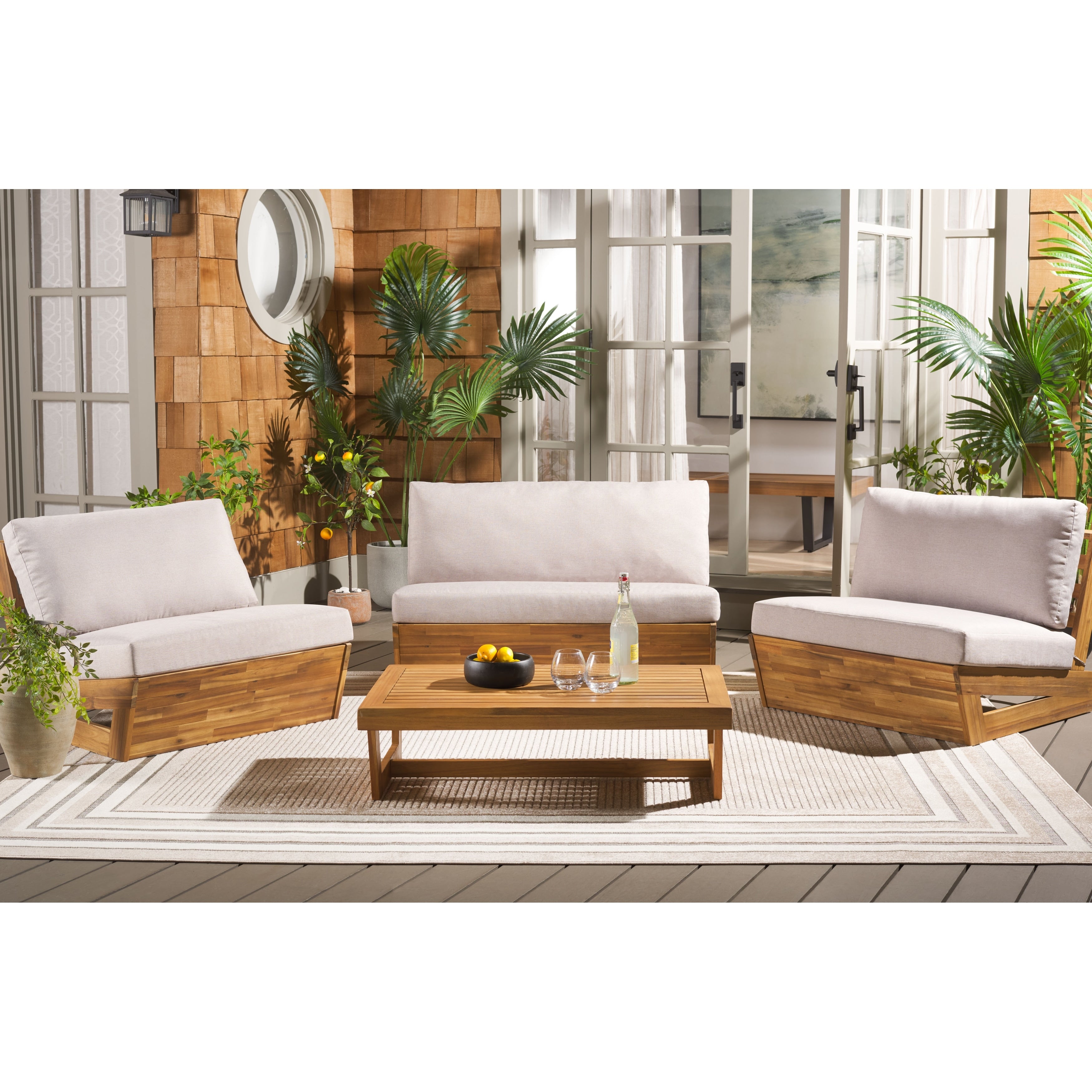 Safavieh Outdoor Living Dune 4 Piece Set 45 W X 34 D X 24 H