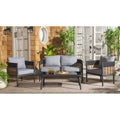 Safavieh Outdoor Living Harrison 4 Piece Set 52 W X 28 D X 26 H