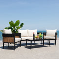 Safavieh Outdoor Living Harrison 4 Piece Set 52 W X 28 D X 26 H