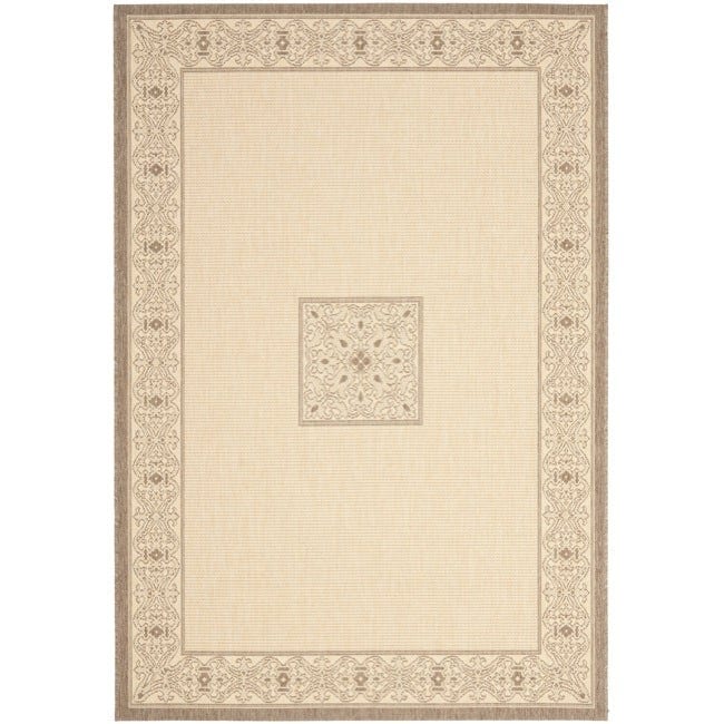 Safavieh Resorts Natural Brown Indoor Outdoor Rug 53 X 77