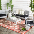 Safavieh Veranda Red Creme Rug 67 X 9