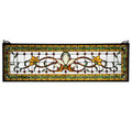 Saffron Fairytale Transom Stained Glass Window Panel