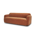 Saga Stonewashed Rust Chenille Fabric 3 Seater Sofa 89.5L X 37.5W X 33.0H