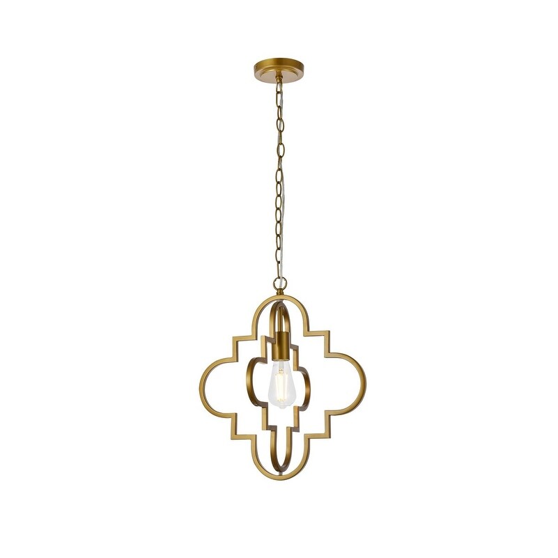 Sage 1 Light Pendant In Black 15 Inch