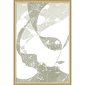 Sage Abstract Scratch By Yuli Saputra Framed Mounted Canvas Wall Art Print
