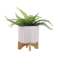 Ceramic 12 Planter On Stand Blue Fade