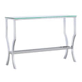 Contemporary Chrome Sofa Table