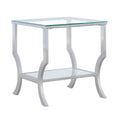 Contemporary Chrome Side Table