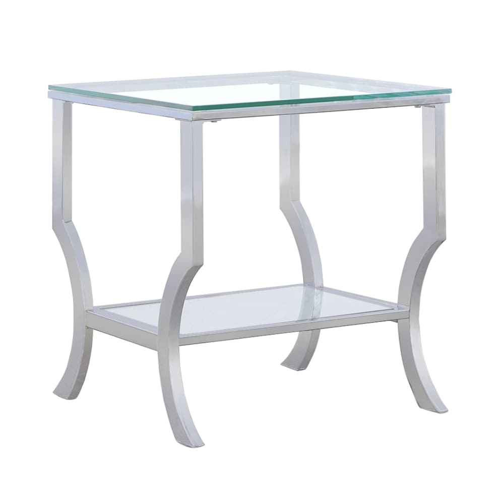 Contemporary Chrome Side Table