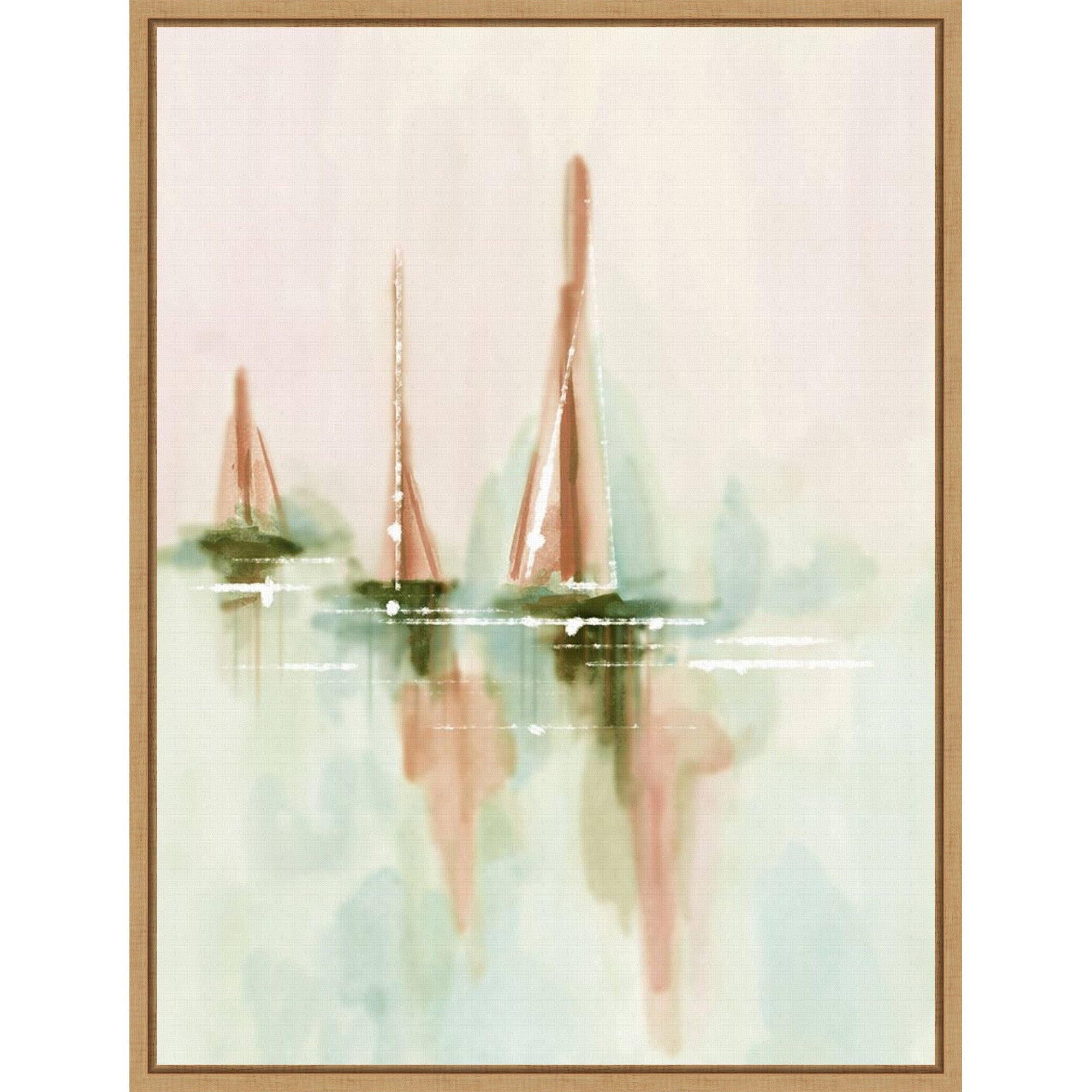 Sail Into The Mist I By Melissa Wang Framed Canvas Wall Art Print