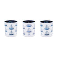 Sailboat Print Votive Holder Set Of 3