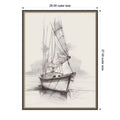 Sailboat Resting On Calm Waters By Eli Jones Framed Mounted Canvas Wall Art Print