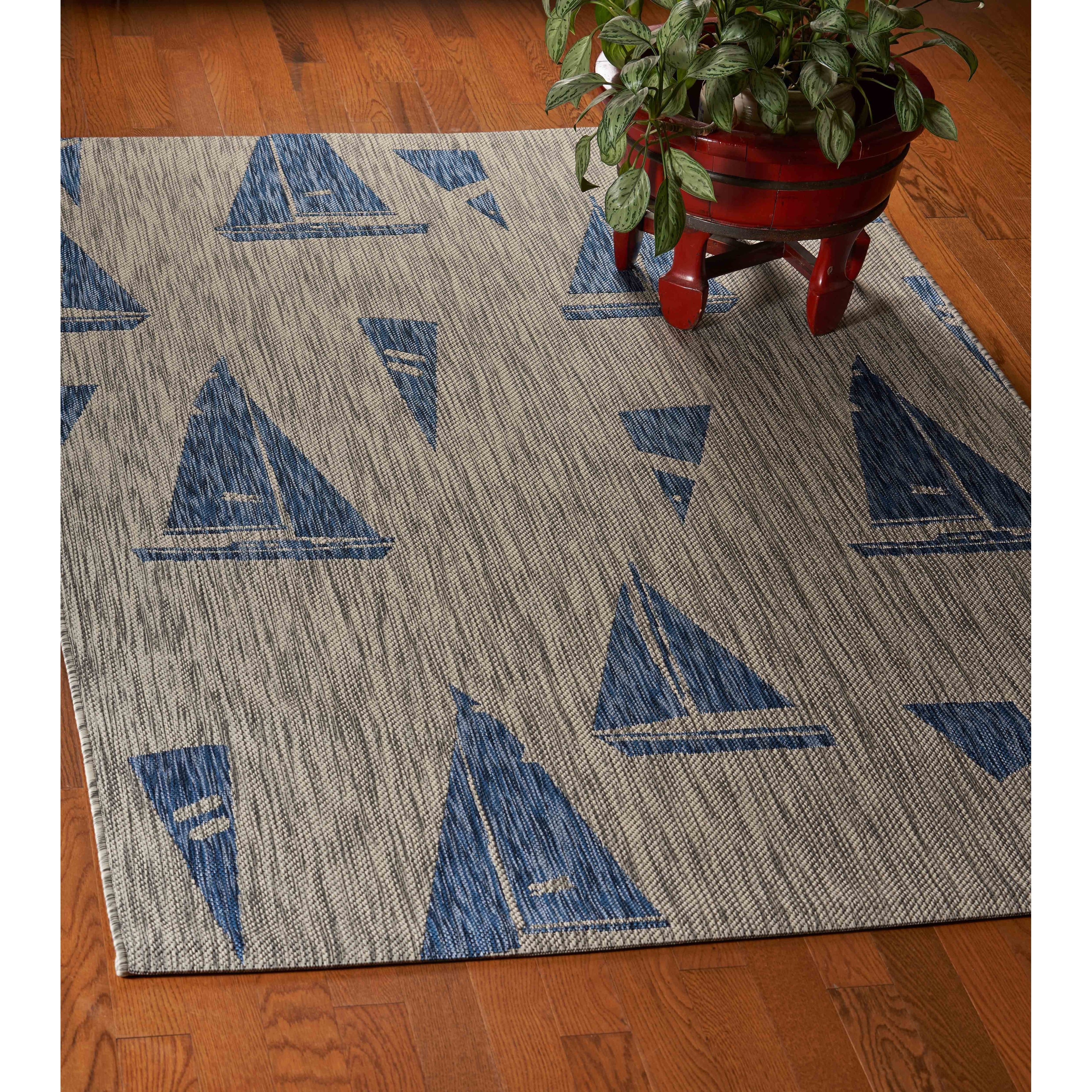 Sails Up Indoor Outdoor Rug 50 X 70