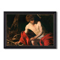 Saint John The Baptist In The Wilderness C 1603 1604 Caravaggio Custom Framed Canvas