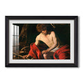 Saint John The Baptist In The C 1603 1604 Caravaggio Custom Framed Print