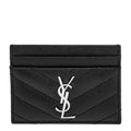 Saint Laurent Cassandre Cardcase In Grain De Poudre