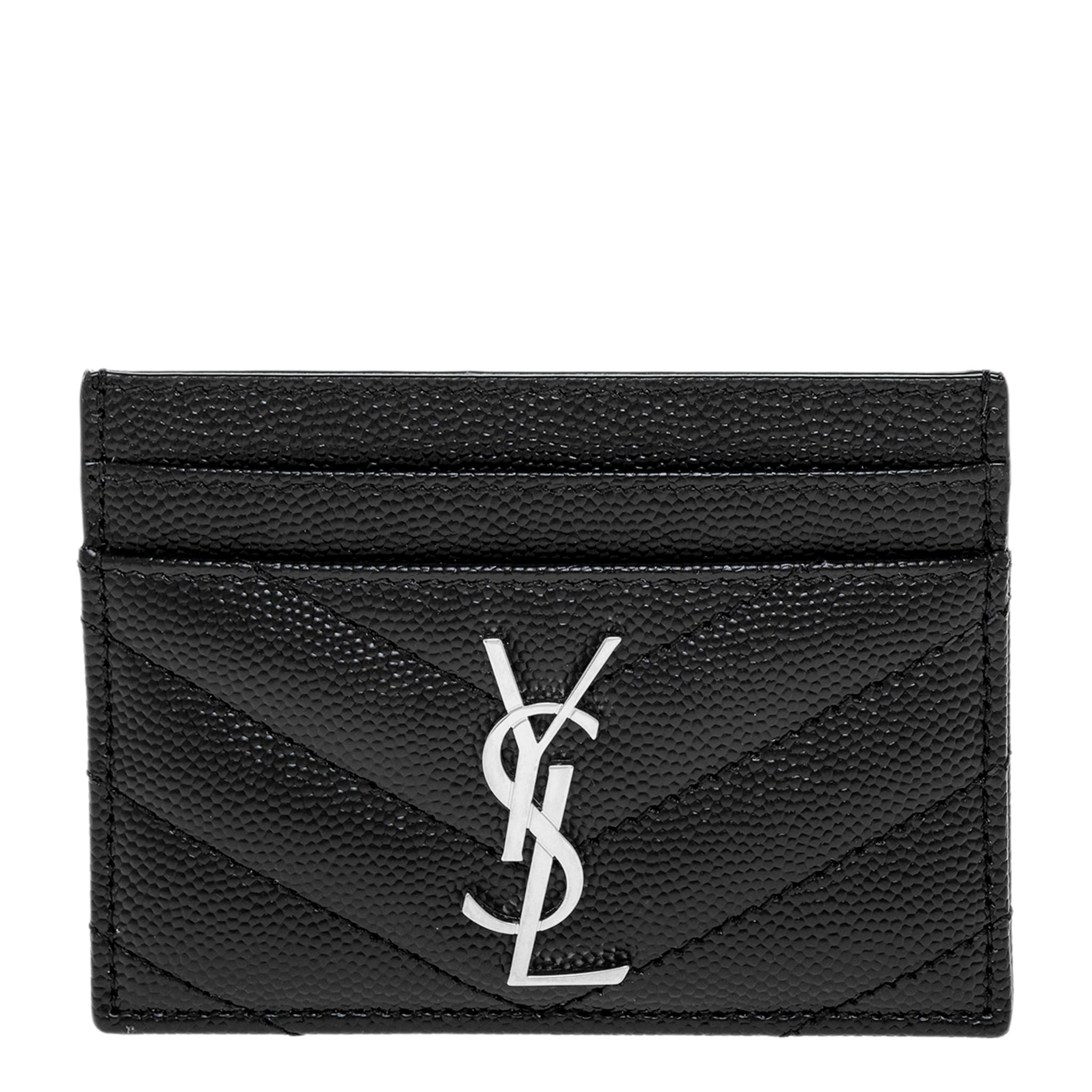 Saint Laurent Cassandre Cardcase In Grain De Poudre