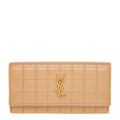 Saint Laurent Large Flap Wallet In Quilted Leather