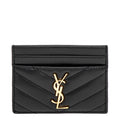 Saint Laurent Matelass Cardcase In Lambskin