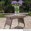 Adjustable Wicker Folding Table By Christopher Knight Home