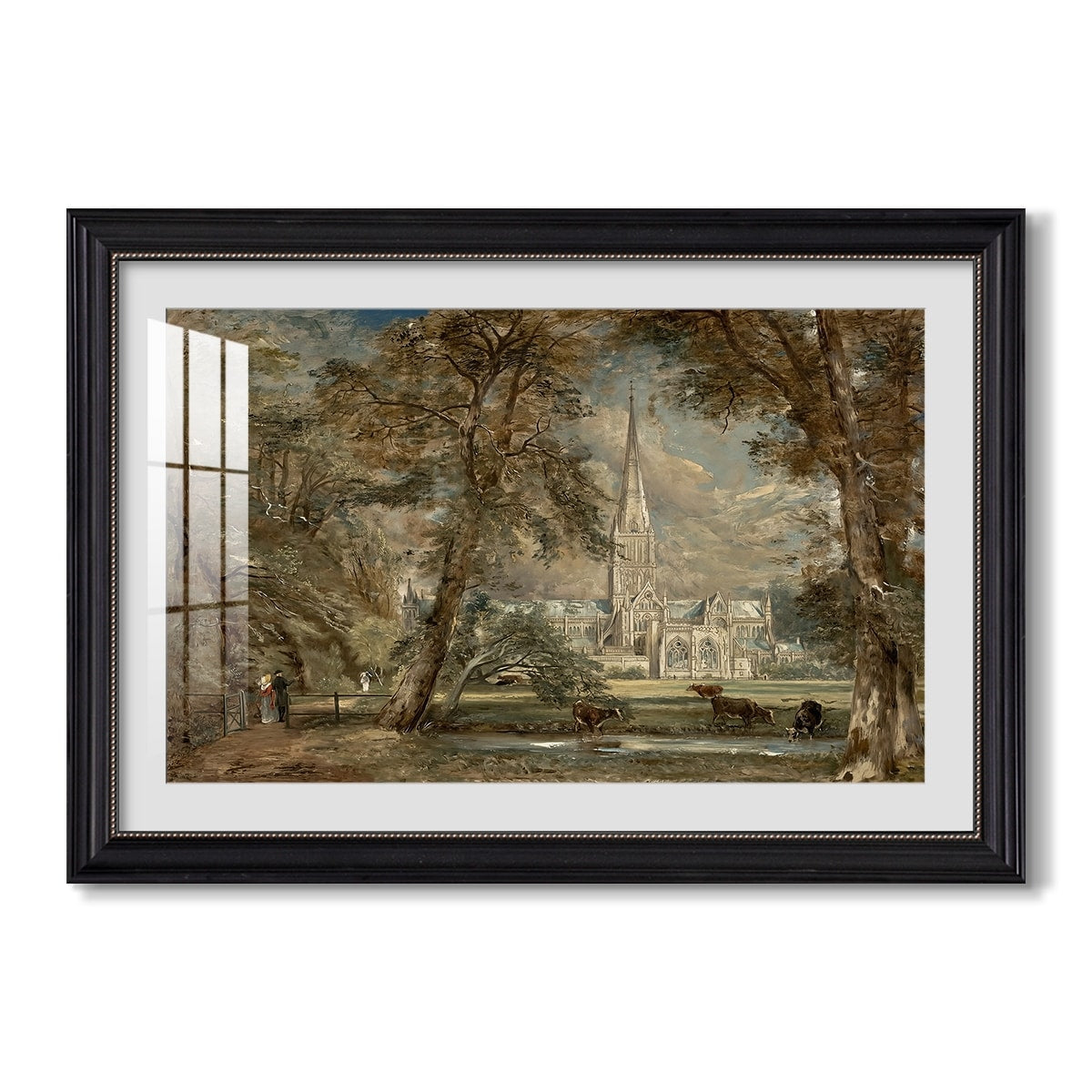 Salisbury Cathedral From C 1822 1823 John Constable Custom Framed Print