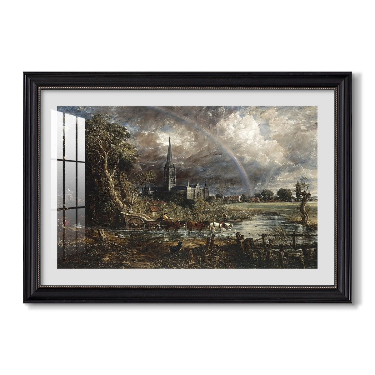 Salisbury Cathedral From The 1831 John Constable Custom Framed Print