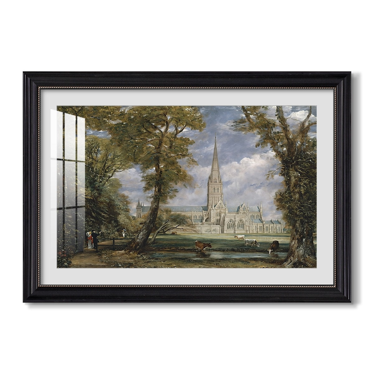 Salisbury Cathedral From The C 1825 John Constable Custom Framed Print