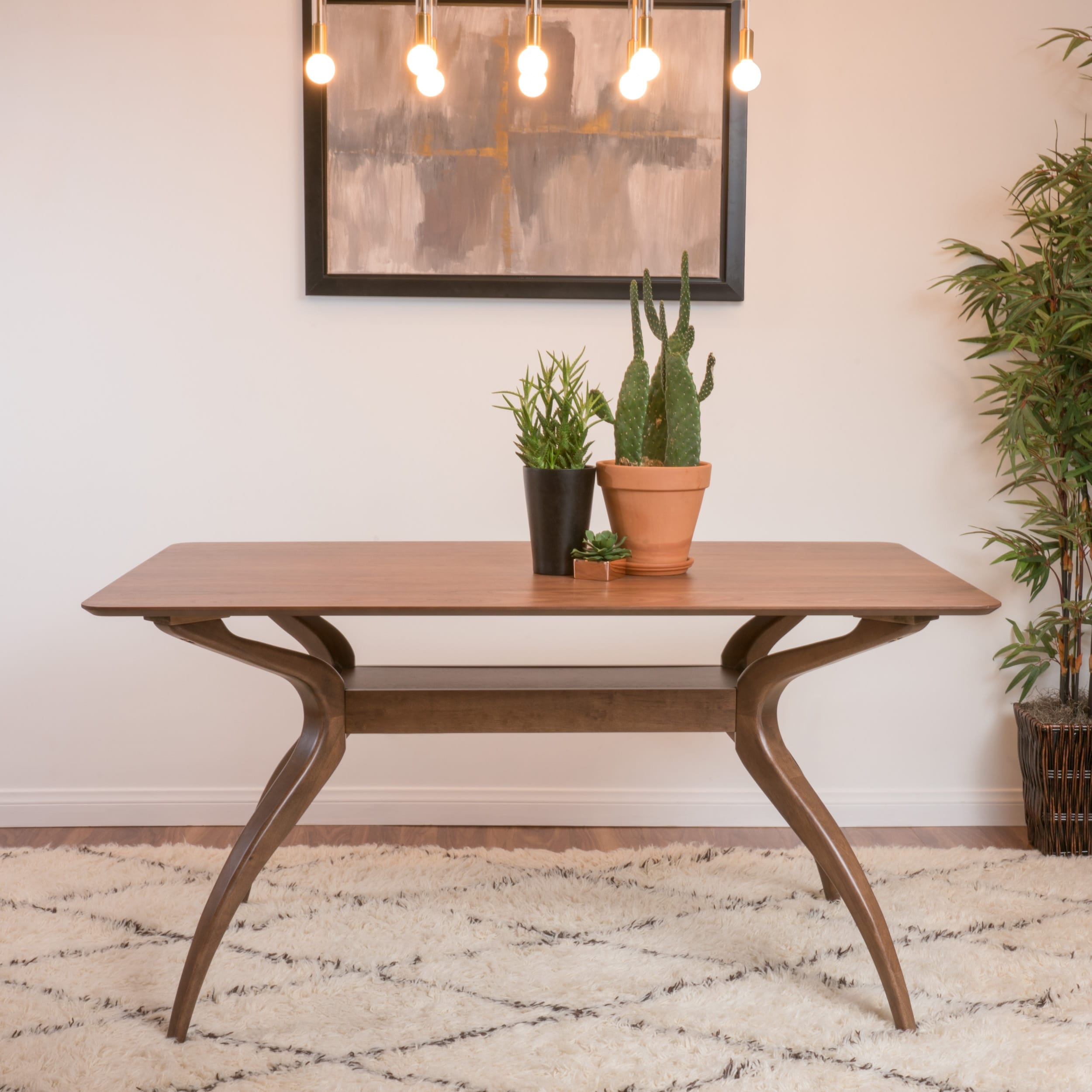 Salli Natural Finish Wood Dining Table By Christopher Knight Home