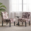 Saloon Fabric Cowhide Print Chair Set Of 2 By Christopher Knight Home