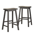 Salvador Saddle 29 Inch Counter Height Backless Stools Set Of 2 By Inspire Q Bold