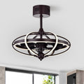 Samaire Brown 26 Inch Reversible Led Ceiling Fandelier With Remote