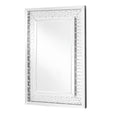 Sparkle 35.5 In. Contemporary Crystal Rectangle Mirror In Clear