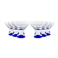 Samba Martini Dessert Glass 11Oz Set 6 Blue