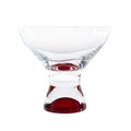 Samba Martini Red Dessert Glass Set 6 11Oz