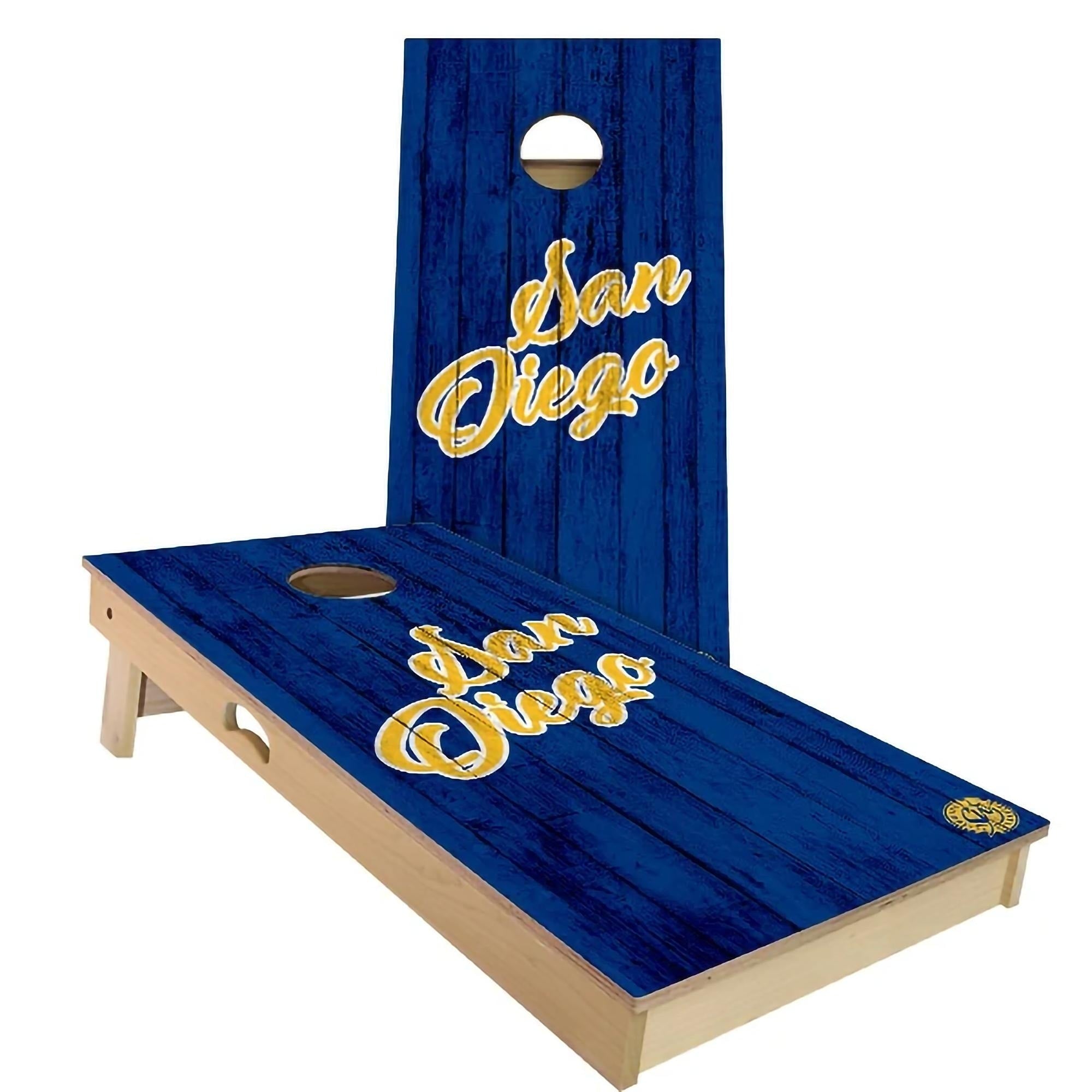 San Diego Vintage Baseball Cornhole Set Choose Your Size Accessories