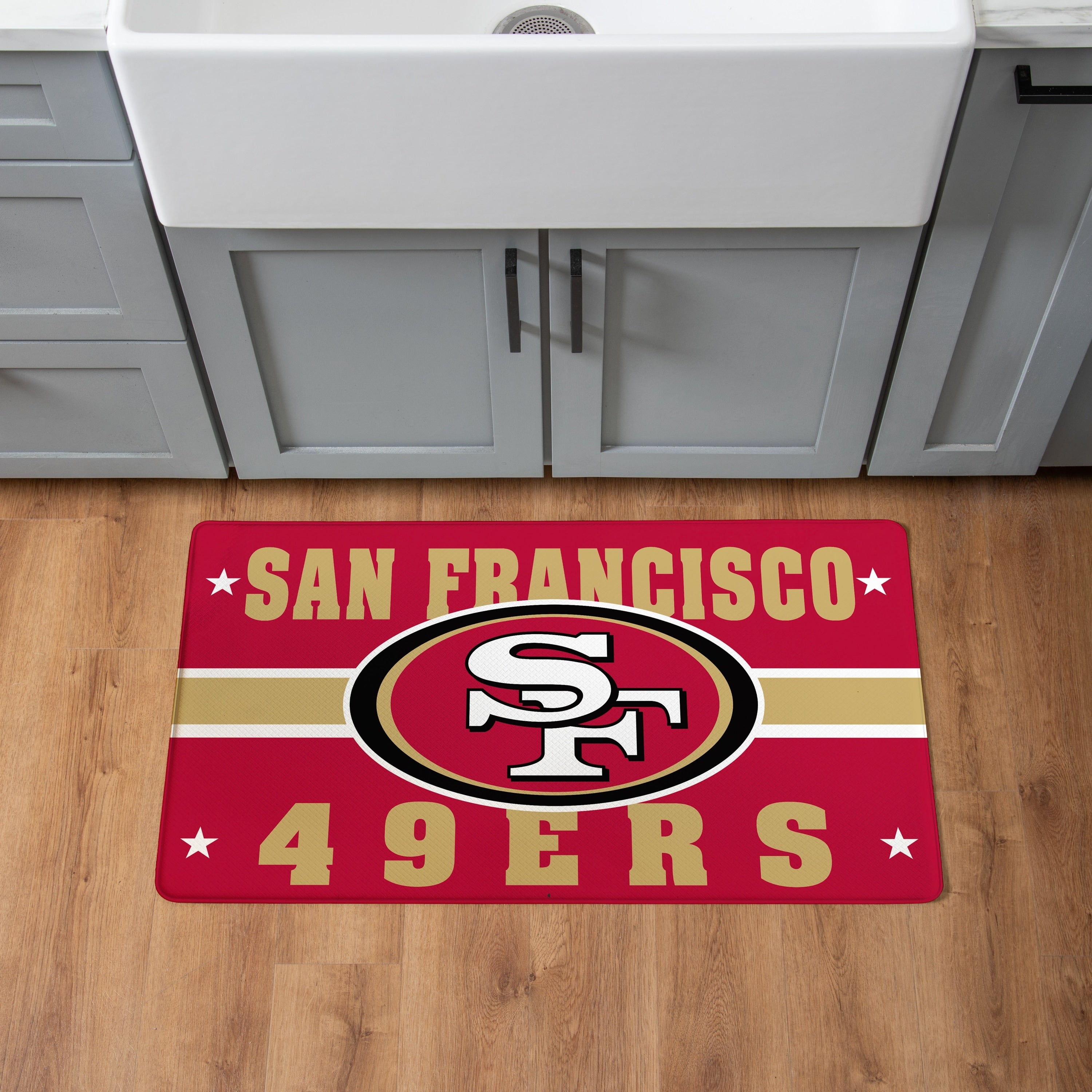 San Francisco 49Ers Anti Fatigue Door Mat 30 X 18