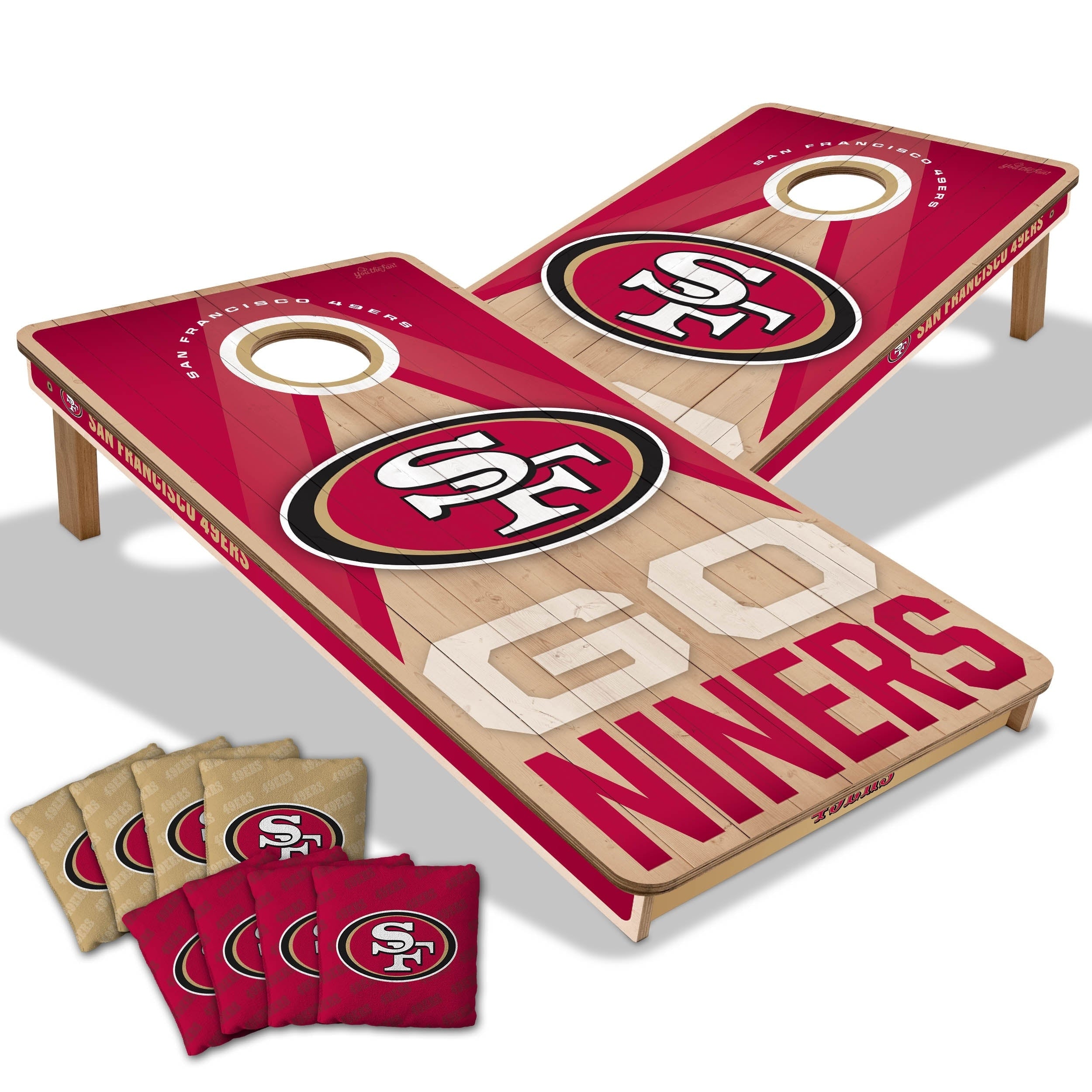 San Francisco 49Ers Nfl 2X4 Professional Cornhole Board Set