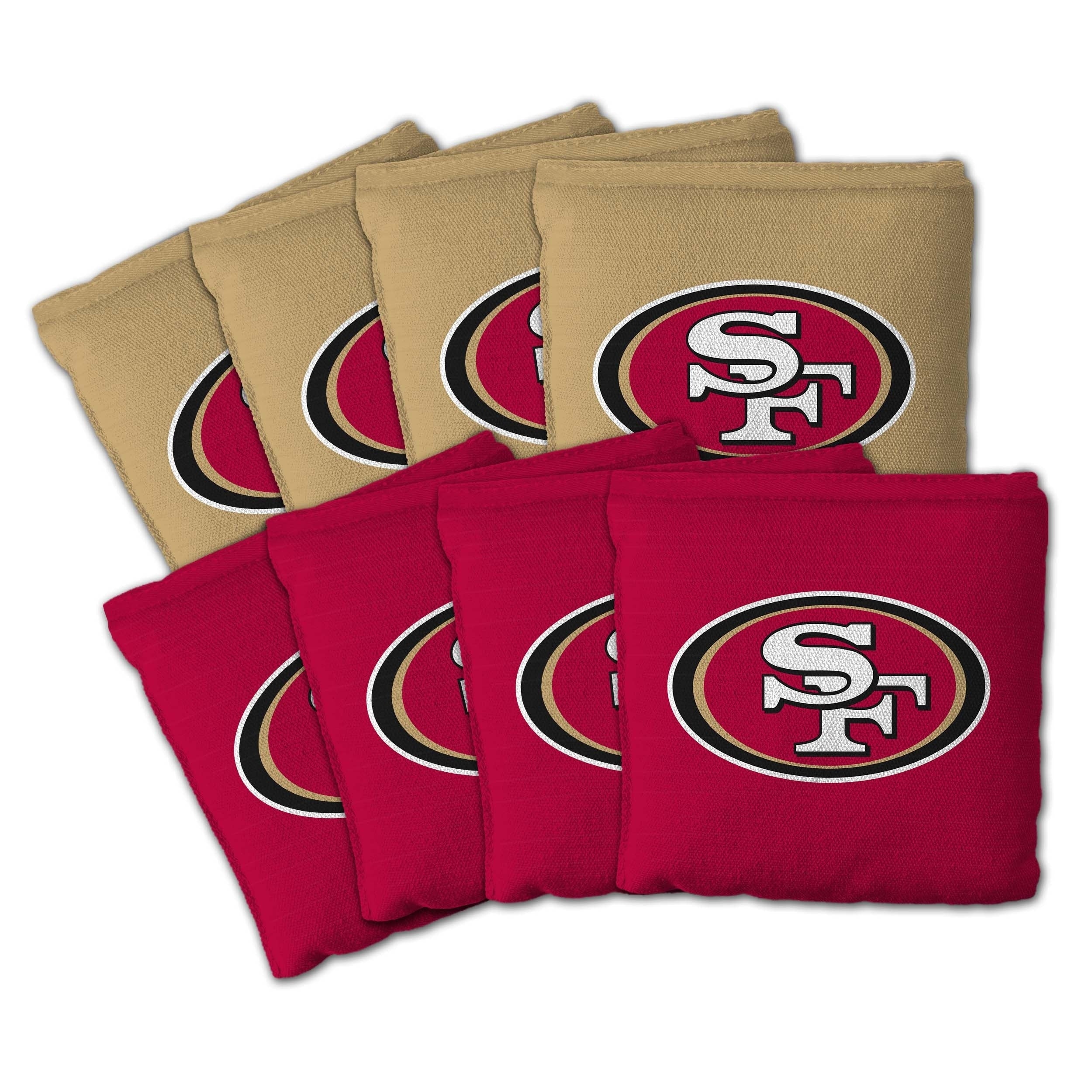 San Francisco 49Ers Nfl Dual Sided Pro Stop Slide Cornhole Bags