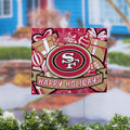 San Francisco 49Ers Yard Sign Happy Holidays 24 X 18
