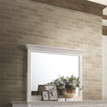 San Mateo Rustic White Landscape Mirror