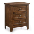 San Mateo Tuscan Brown 3 Drawer Nightstand