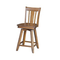 San Remo Counter Height Pecan Stool With Swivel And Auto Return