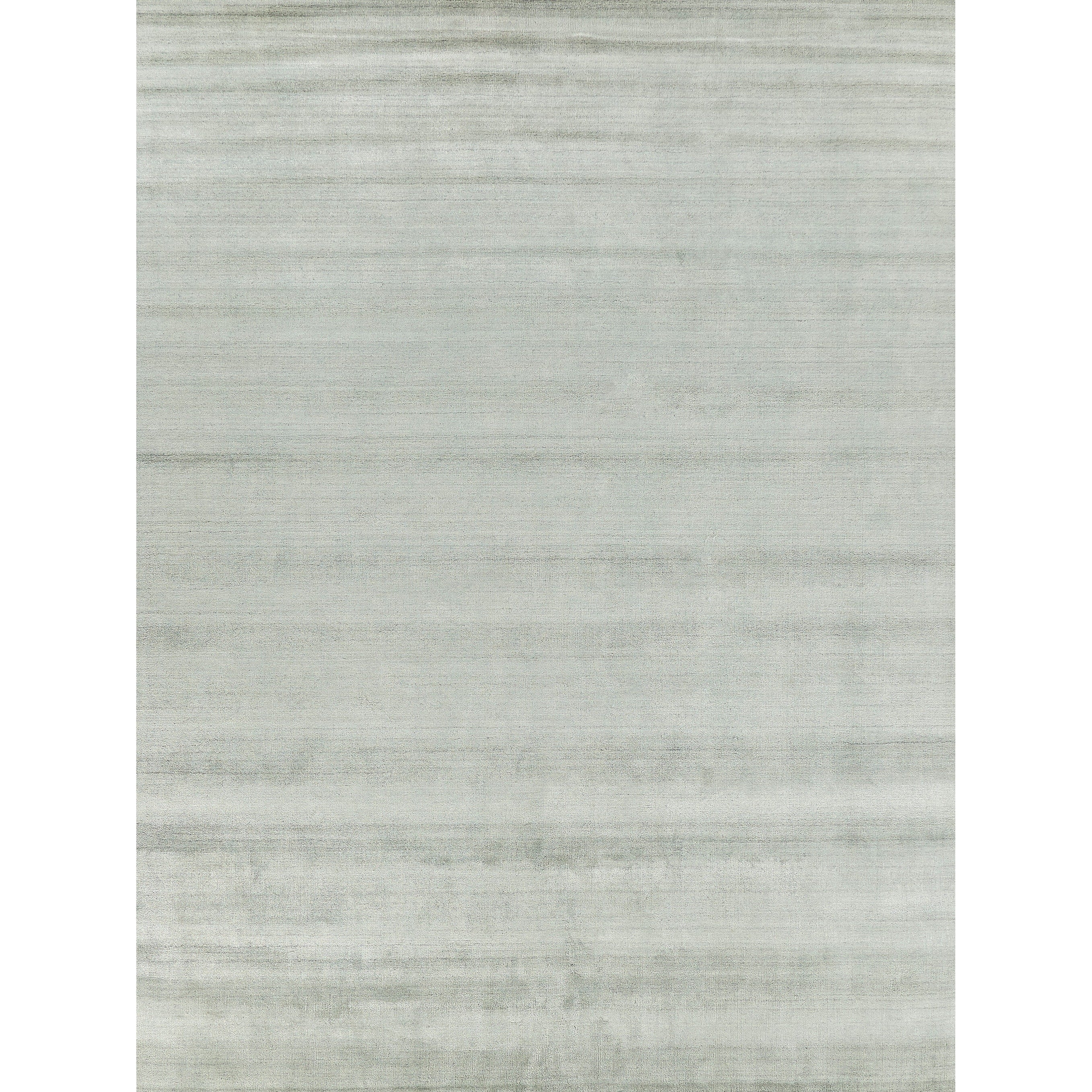 Sanctuary Handloomed Bamboo Silk Wool Light Blue Area Rug 2 X 3